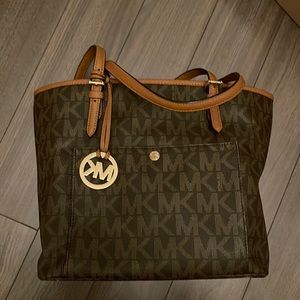 Michael Kors Brown Monogram Tote